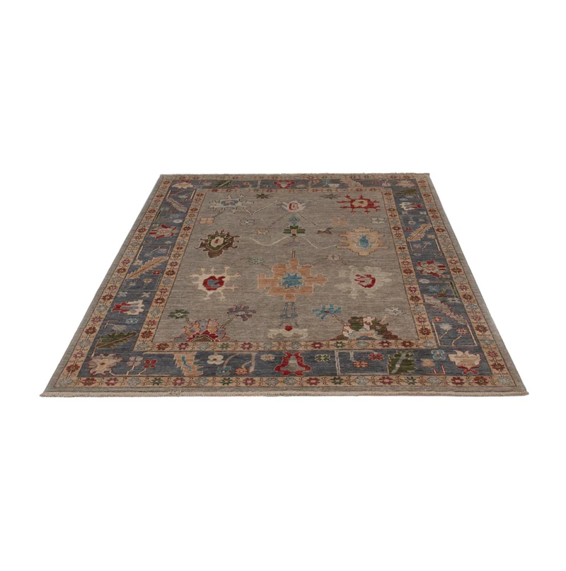 Usak Teppich 149x200cm - Orientteppich - dunkelbeige