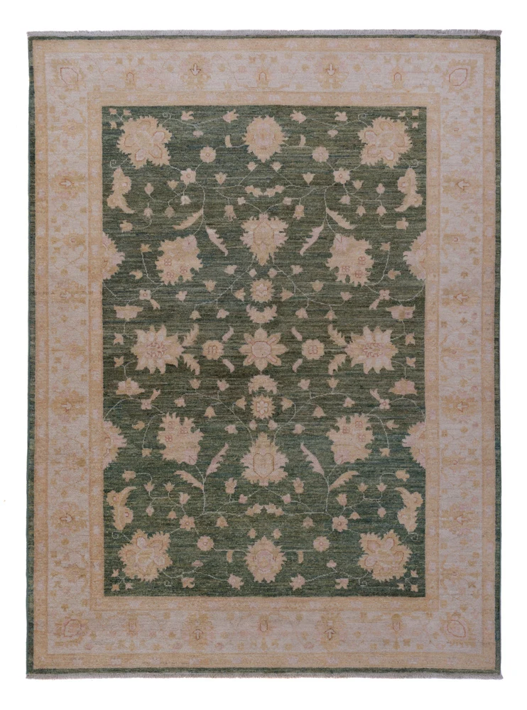 Ziegler Teppich 169x232cm - Orientteppich - grün