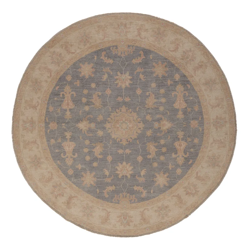 Ziegler Teppich 198x198cm - Orientteppich - blau
