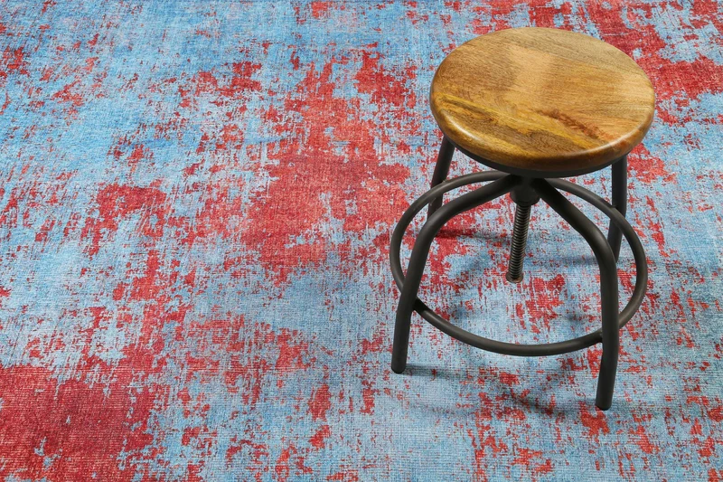 Vintage Teppich Türkis Rost Rot " Hot Spring" WECONhome