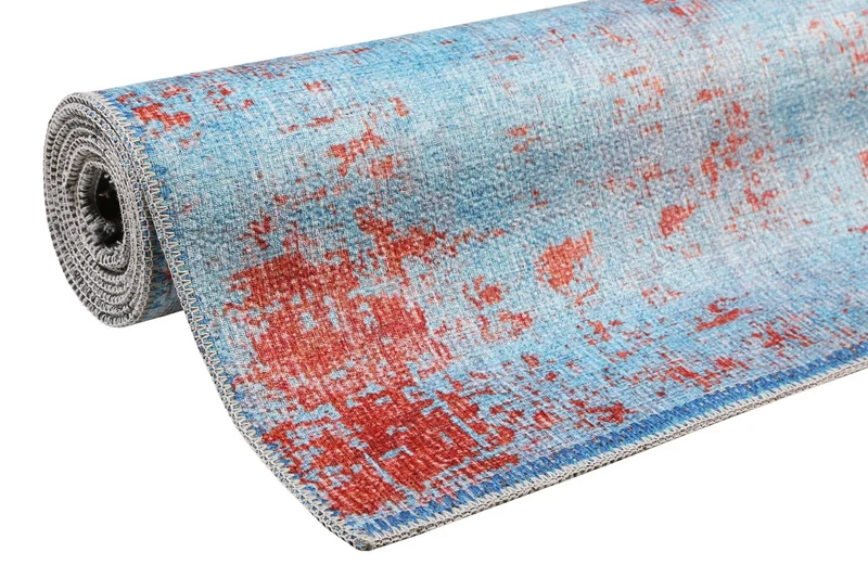 Vintage Teppich Türkis Rost Rot " Hot Spring" WECONhome