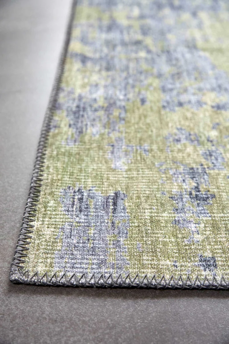 Vintage Teppich Blaugrau Grün "Night Hour" WECONhome