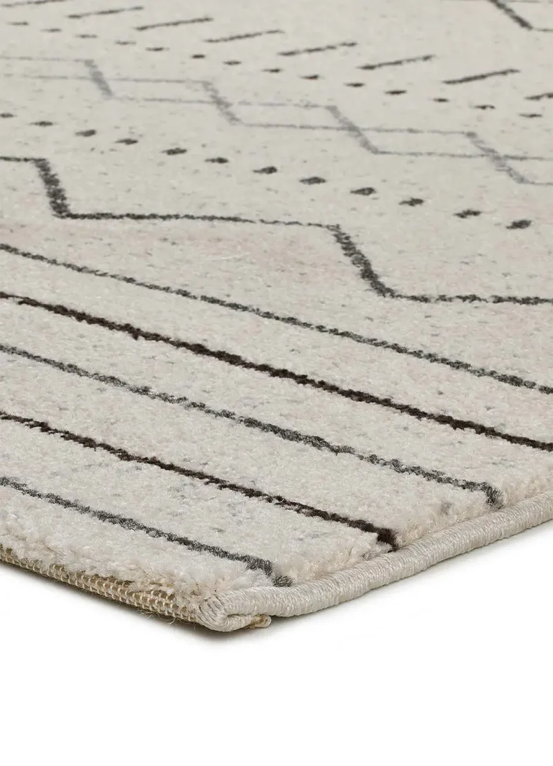 Alfombra geométrica Akka 12259 Blanco