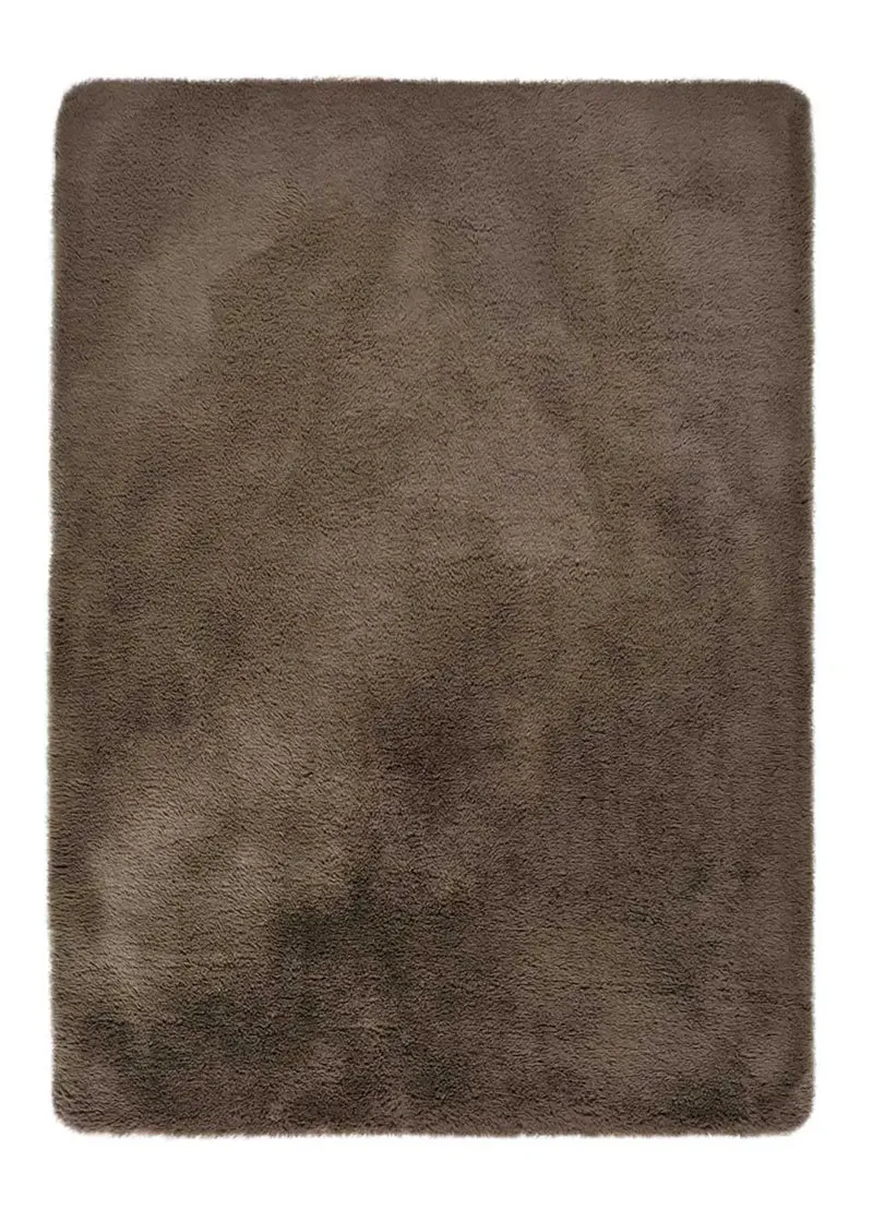 Alfombra shaggy lavable Alpaca Liso Visón