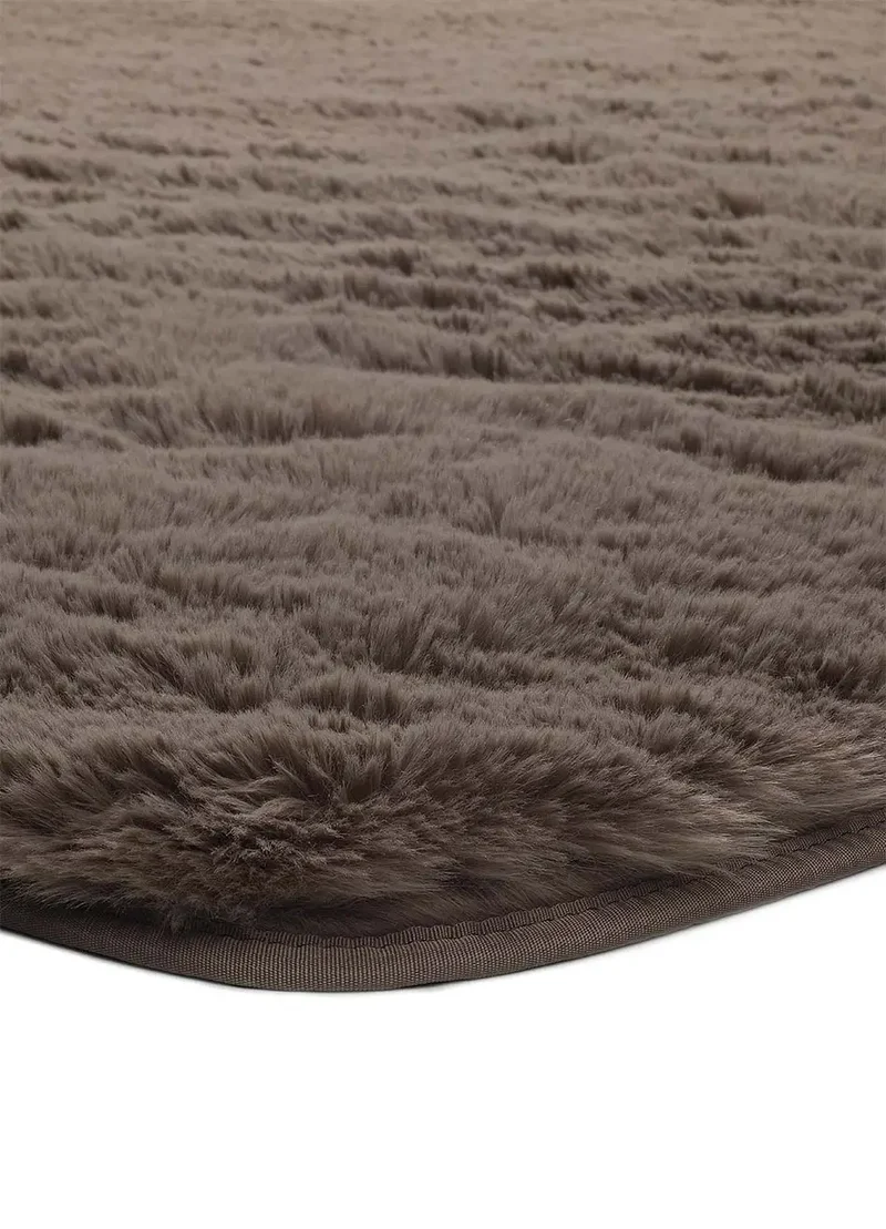 Alfombra shaggy lavable Alpaca Liso Visón