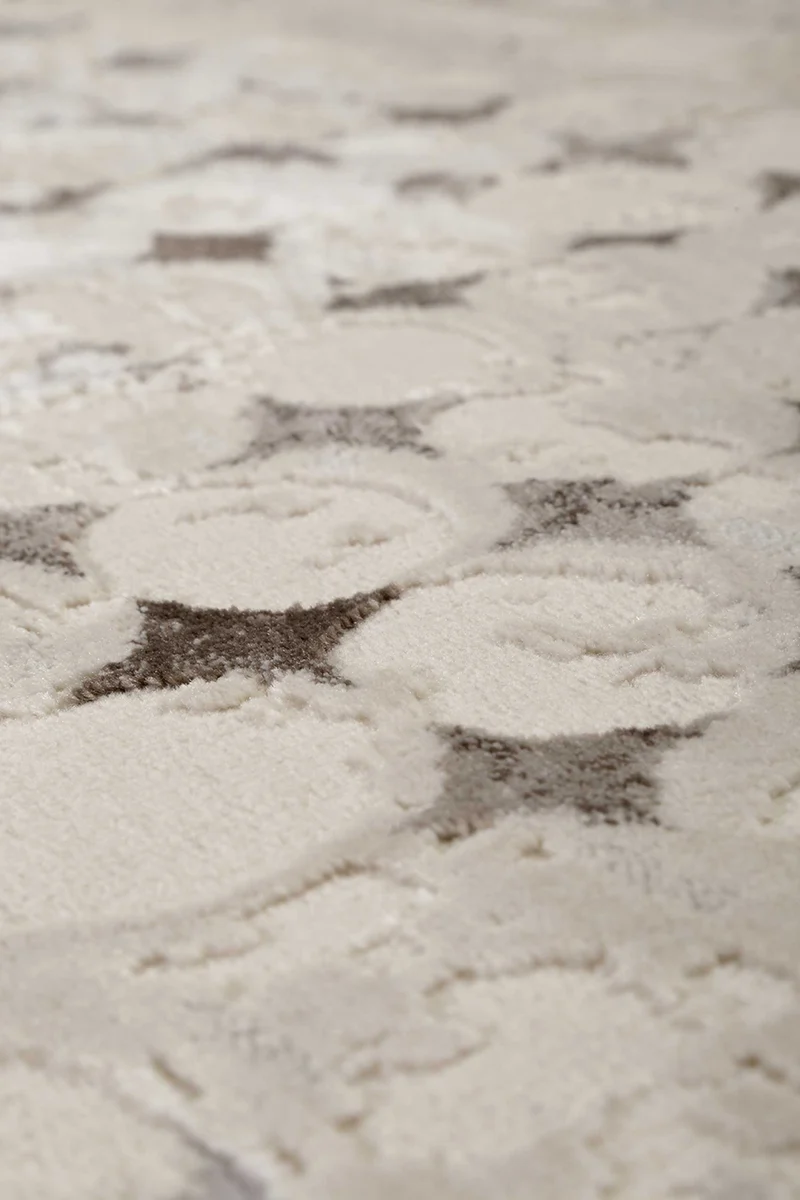 Esprit Kurzflor Teppich "Velvet Spots" beige braun