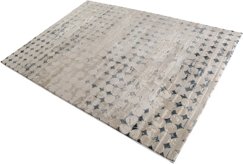 Esprit Teppich Beige Türkis Kurzflor "Velvet Spots"