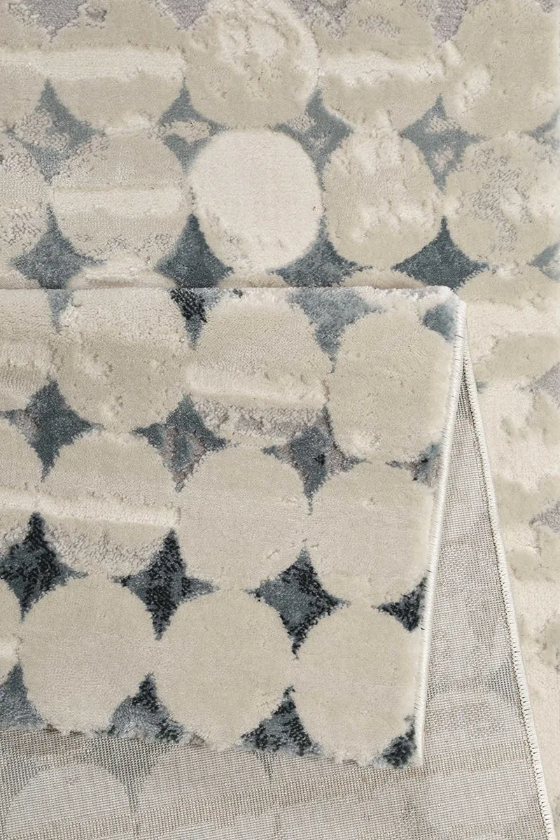 Esprit Teppich Beige Türkis Kurzflor "Velvet Spots"