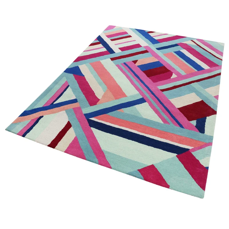 Teppich Bunt aus Wolle "Linear" Accessorize
