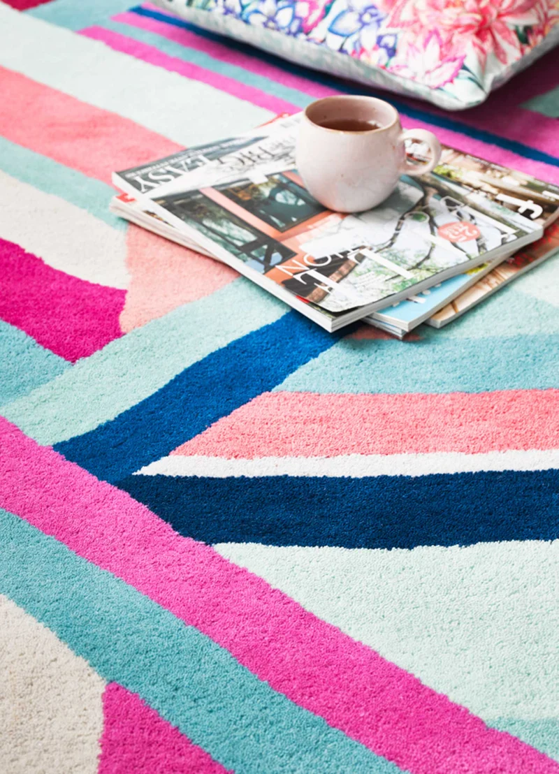 Teppich Bunt aus Wolle "Linear" Accessorize