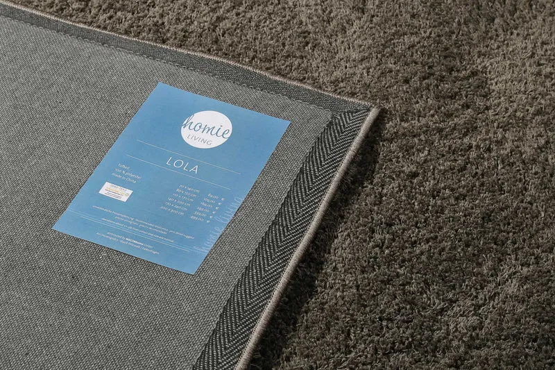 Teppich Taupe Hochflor B-Ware "Lola" Homie Living