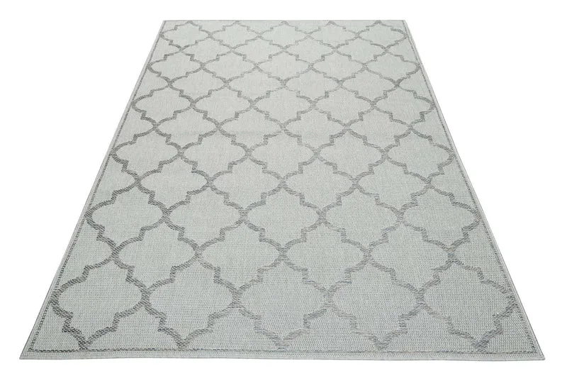 Outdoor Teppich Hellblau "Gleamy" WECONhome