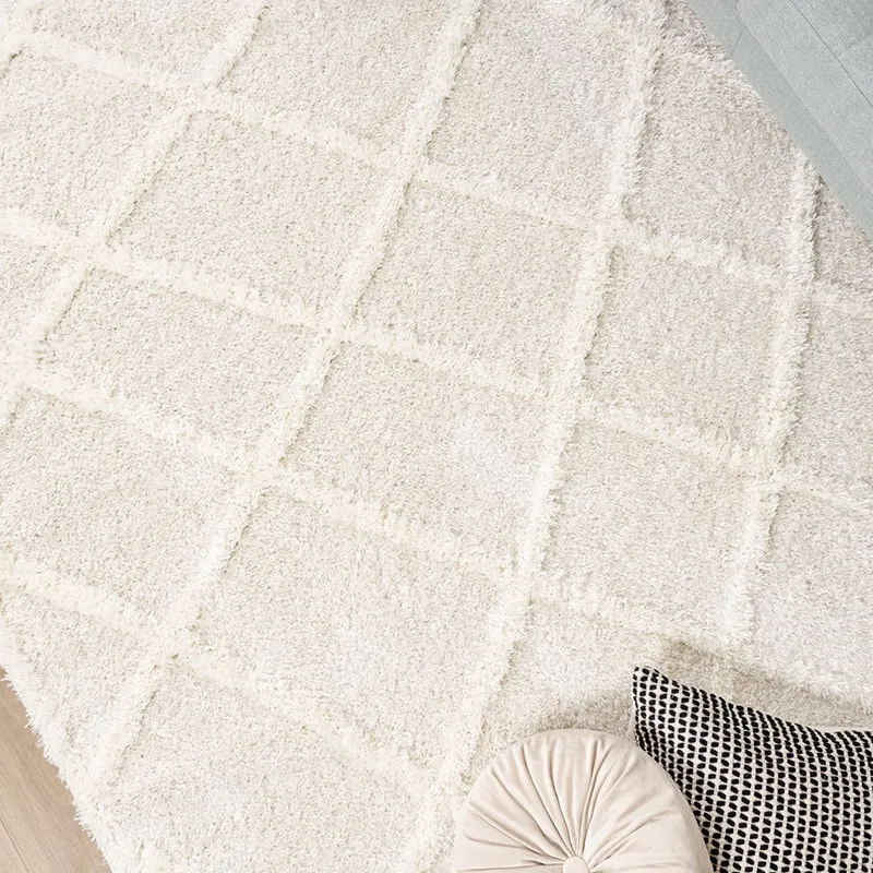 Teppich Skandinavisch - Lova Lines Creme
