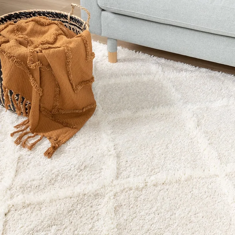 Teppich Skandinavisch - Lova Lines Creme