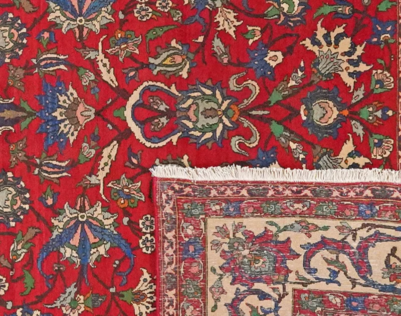 Isfahan · Handgeknüpft – Rot, 355x262 cm