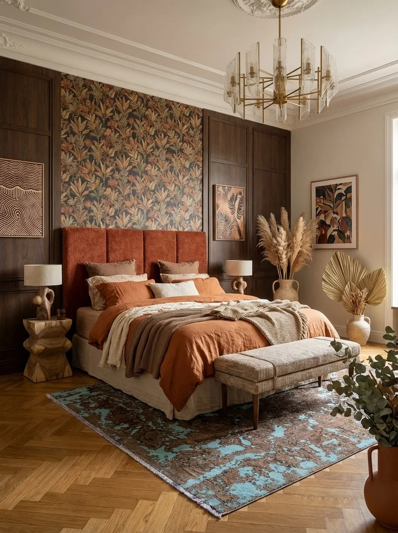 Vintage · Handgeknüpft – Braun, 266x209 cm