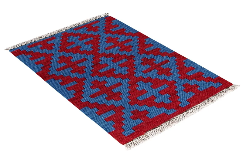Kelim Gashgai · Handgewebt – Rot, 59x42 cm