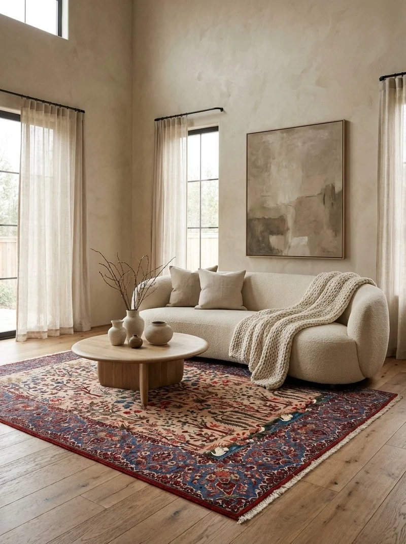 Isfahan · Handgeknüpft – Beige, 223x155 cm