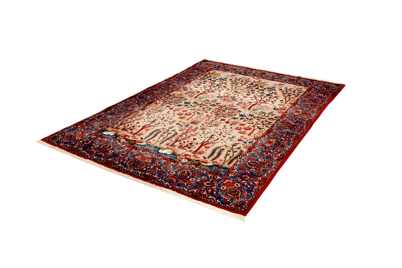 Isfahan · Handgeknüpft – Beige, 223x155 cm