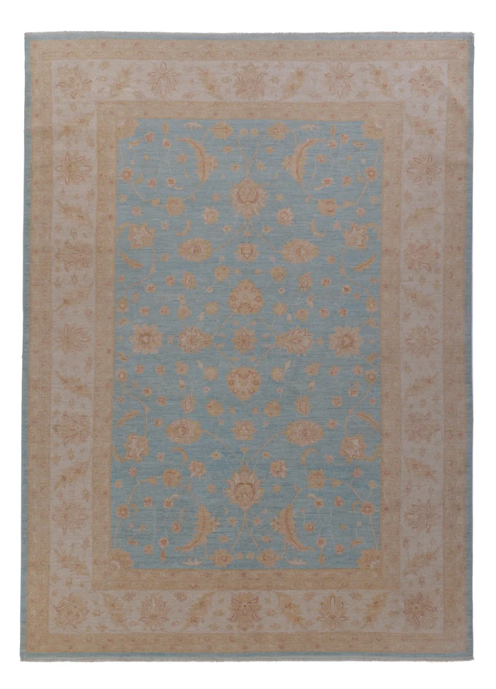 Ziegler Teppich 255x355cm - Orientteppich - blau