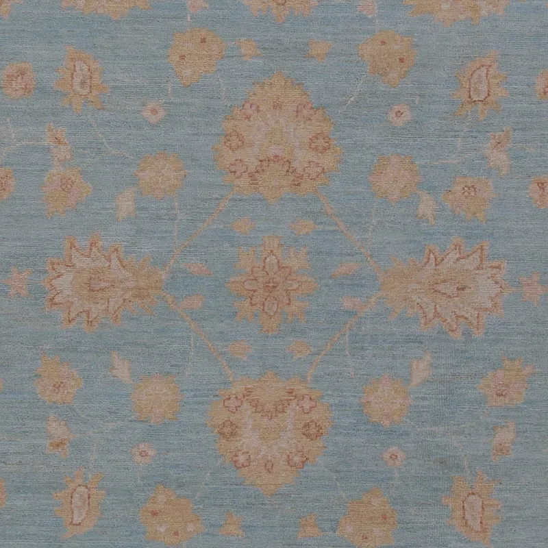 Ziegler Teppich 255x355cm - Orientteppich - blau