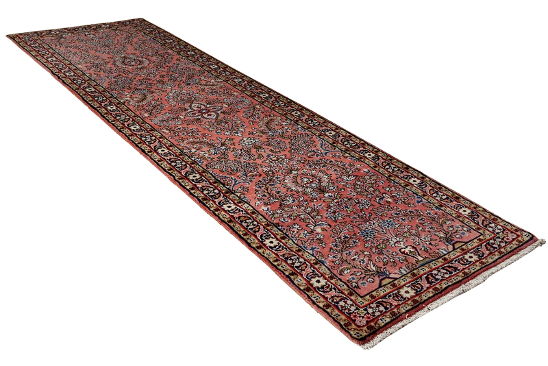 Mehreban · Handgeknüpft – Rot, 307x76 cm