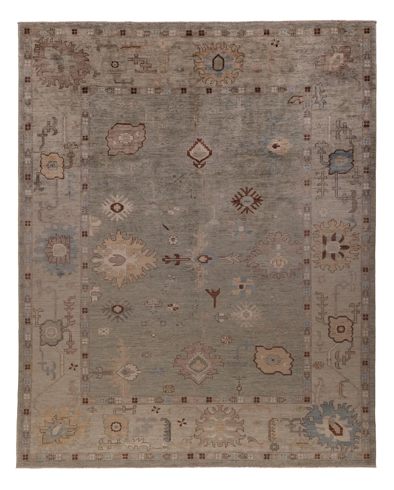 Usak Teppich 247x300cm - Orientteppich - dunkelbeige