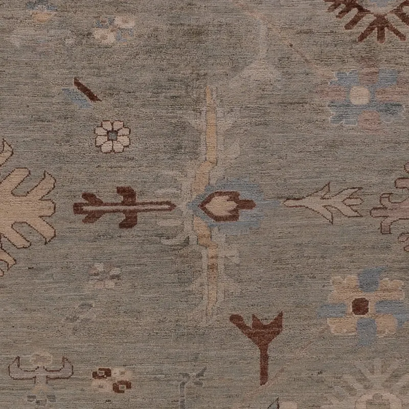 Usak Teppich 247x300cm - Orientteppich - dunkelbeige