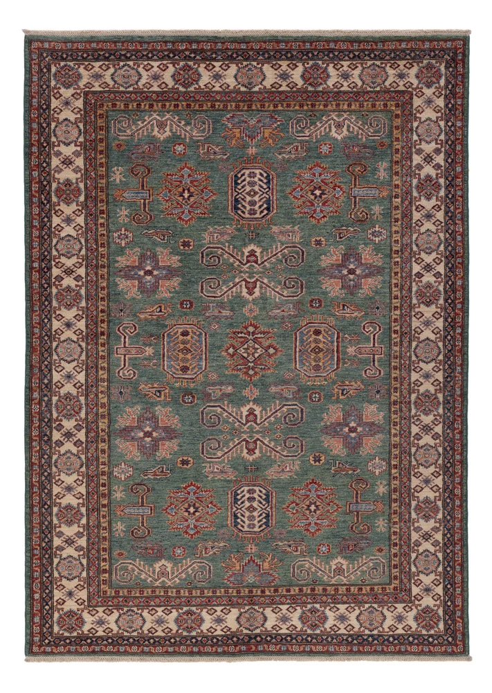 Kazak Teppich 174x243cm - Orientteppich - grün