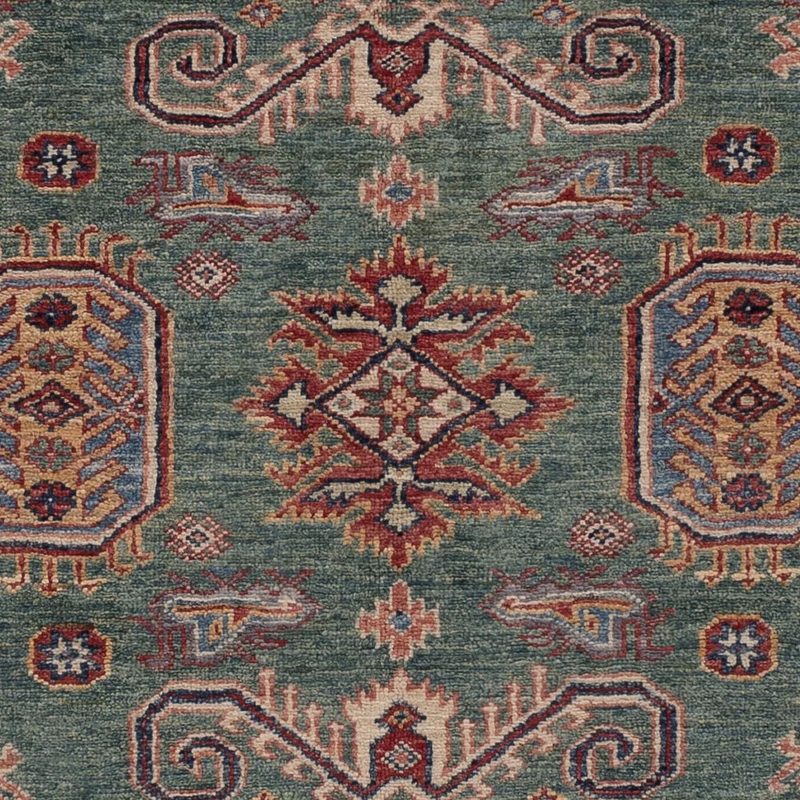 Kazak Teppich 174x243cm - Orientteppich - grün
