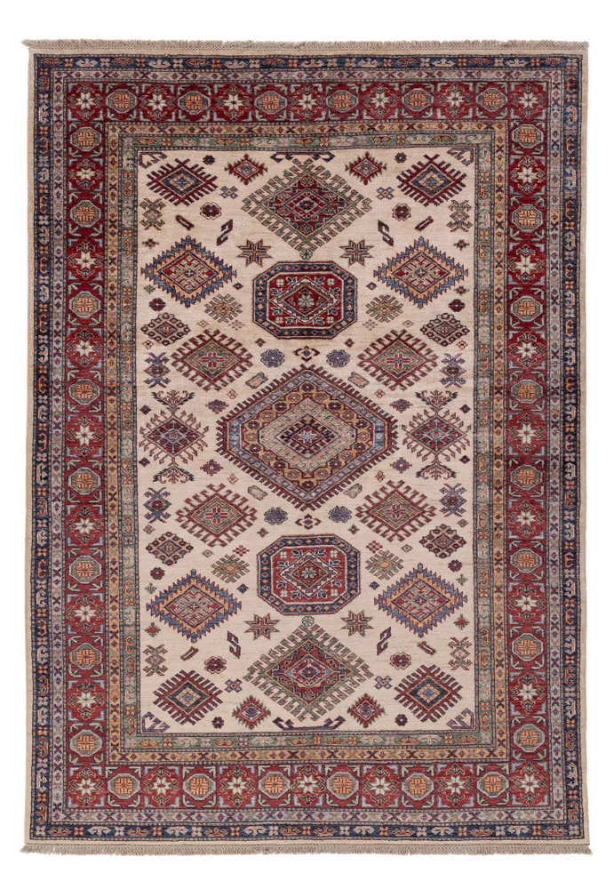 Kazak Teppich 170x245cm - Orientteppich - rosa