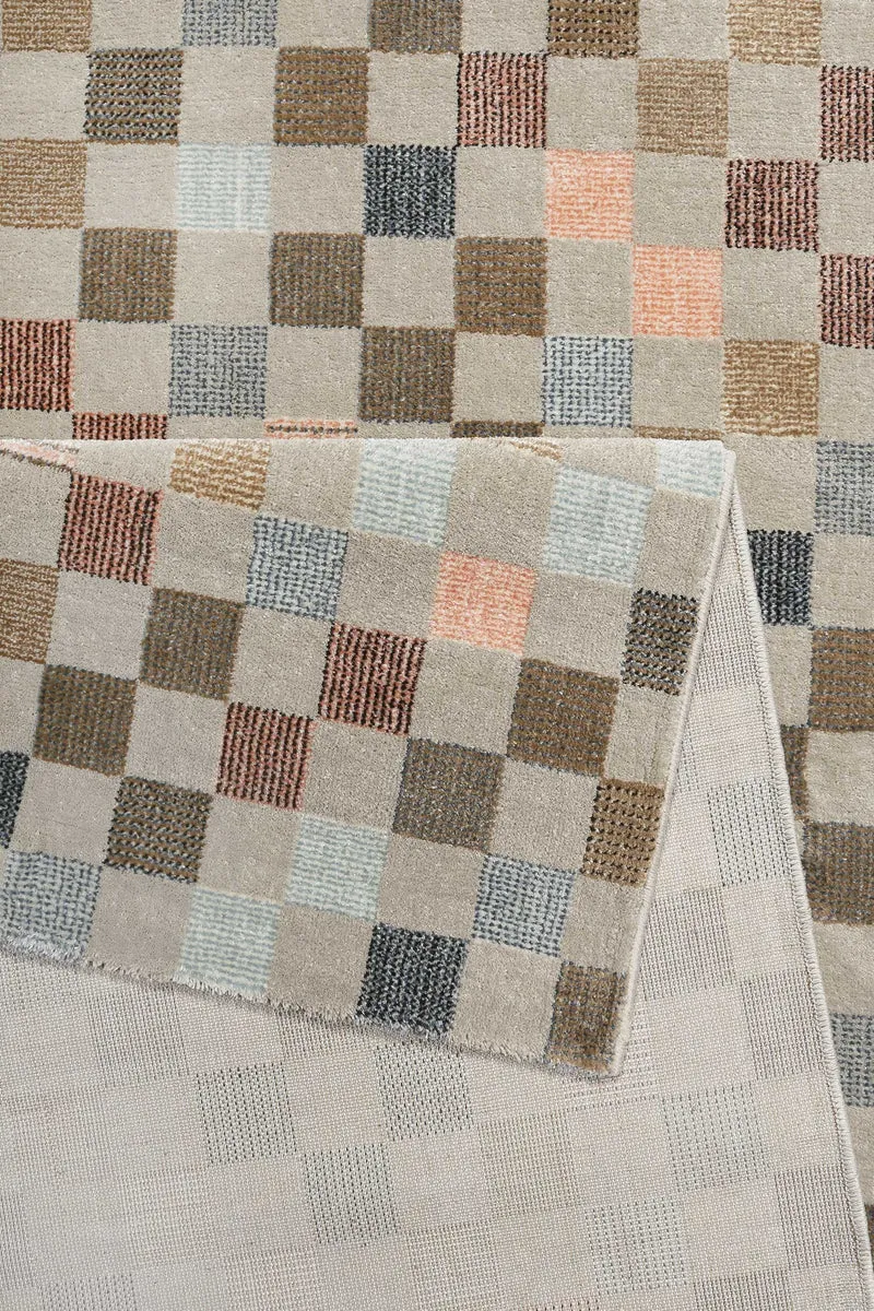Teppich Beige Bunt Kurzflor "Physical 2.0" WECONhome