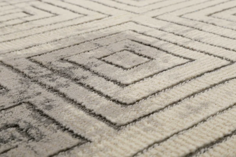 Esprit Teppich Grau Beige Kurzflor "Aiden"