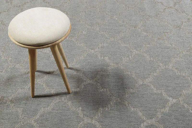 Outdoor Teppich Grau Silber "Gleamy" WECONhome