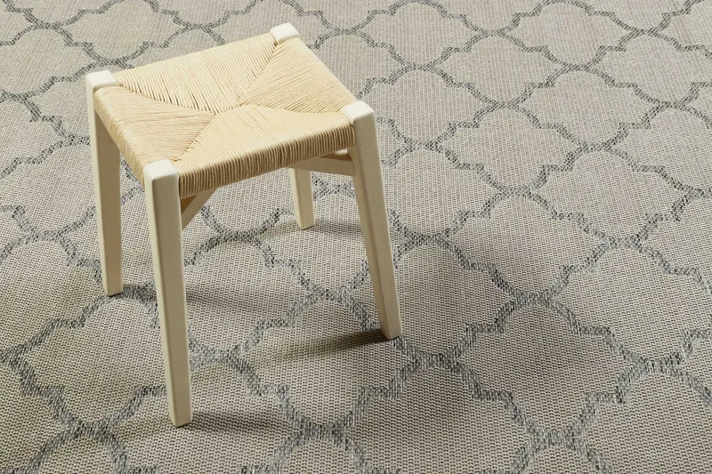 Outdoor Teppich Beige Grau "Gleamy" WECONhome