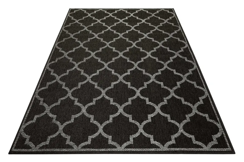 Outdoor Teppich Anthrazit Grau "Gleamy" WECONhome