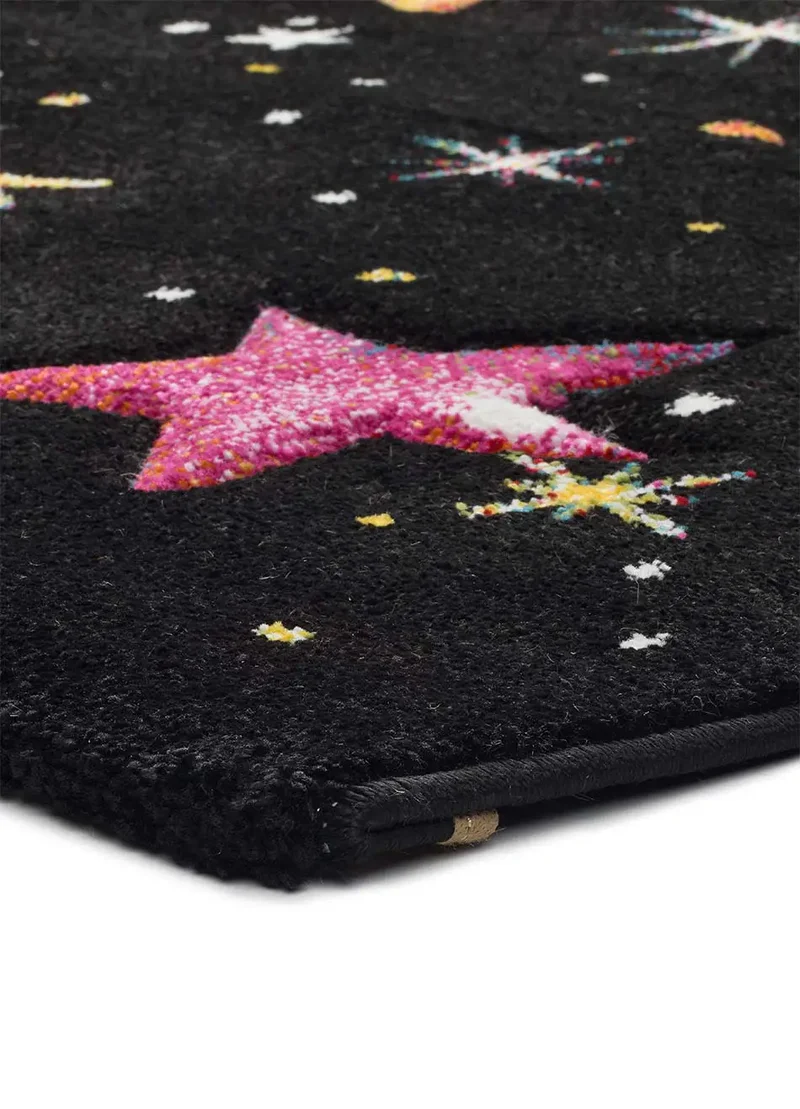 Alfombra infantil planetas Toys 22984 negro