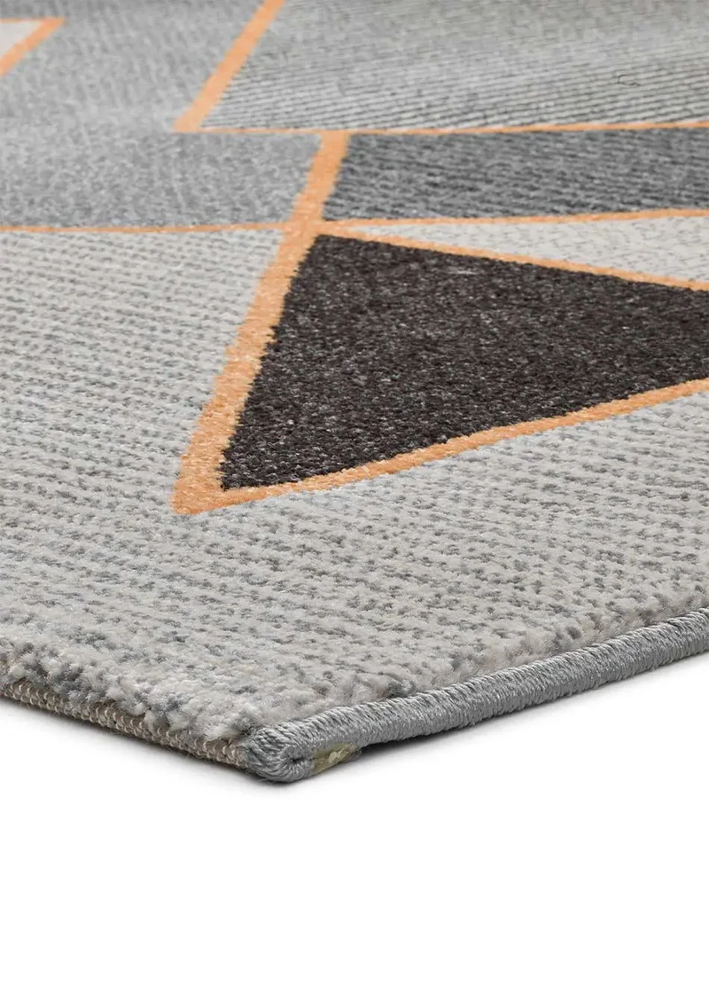 Alfombra geométrica Leo 12183 Gris