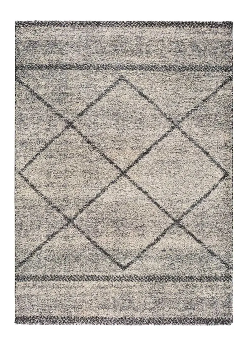 Alfombra shaggy gris Kasbah 8626