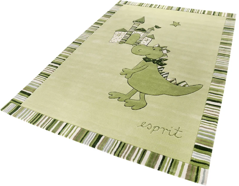 Esprit Kinder Teppich "Dragon&Castle" grün