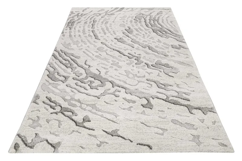 Teppich Grau Silber Kurzflor "Forest" WECONhome