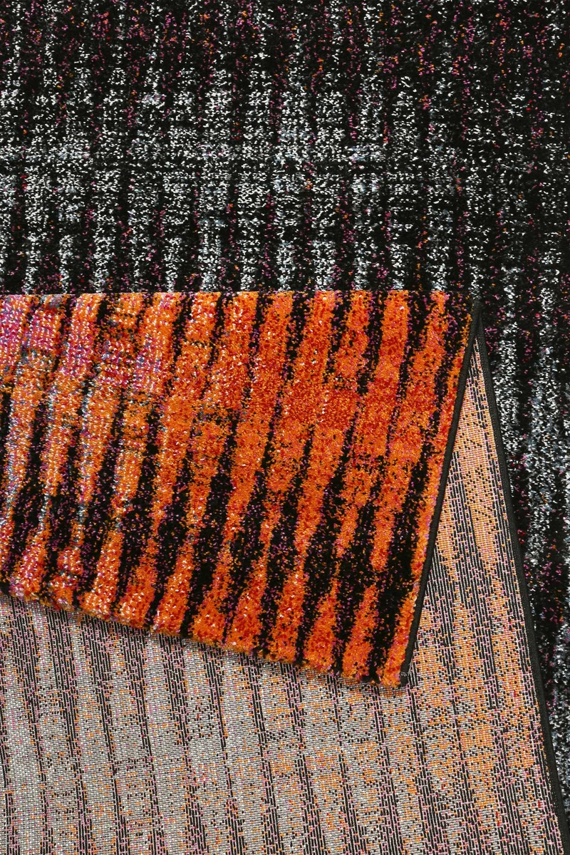 Esprit Teppich Orange Grau Bunt Kurzflor "OceanView"
