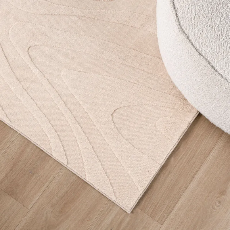 Teppich Wohnzimmer - Charm Shapes Beige