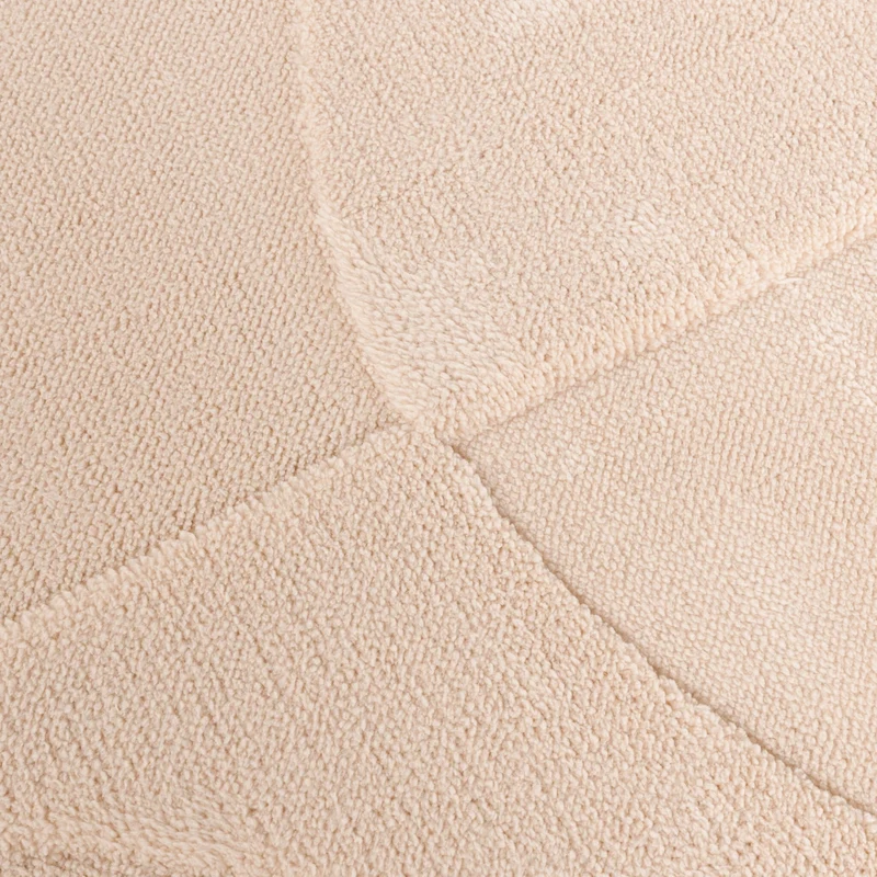 Teppich Wohnzimmer - Charm Circles Beige