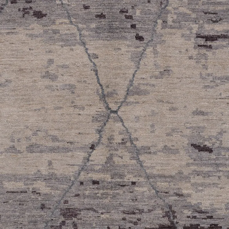Berber Teppich 274x368cm - Wollteppich - dunkelgrau