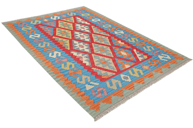 Kelim Gashgai · Handgewebt – Rot, 149x107 cm