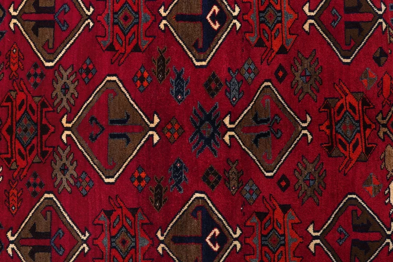 Lori · Handgeknüpft – Rot, 214x180 cm