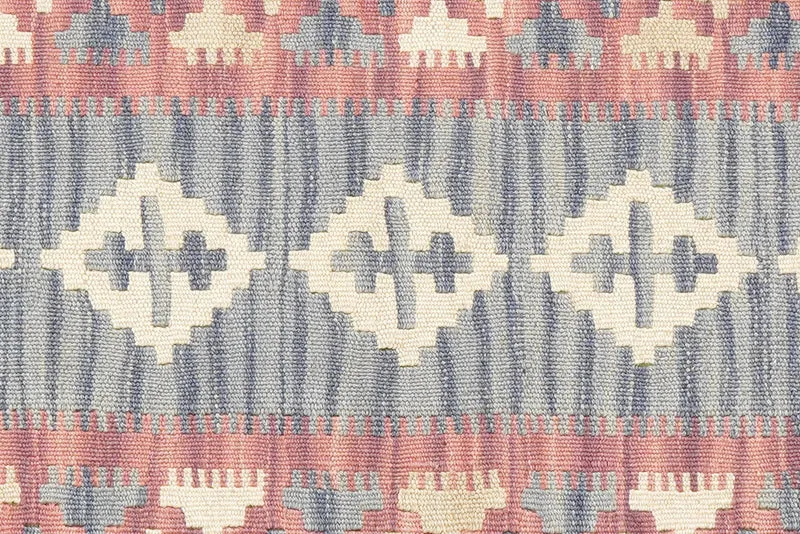 Kelim Gashgai · Handgewebt – Grau, 206x64 cm