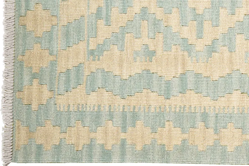 Kelim Gashgai · Handgewebt – Beige, 252x85 cm