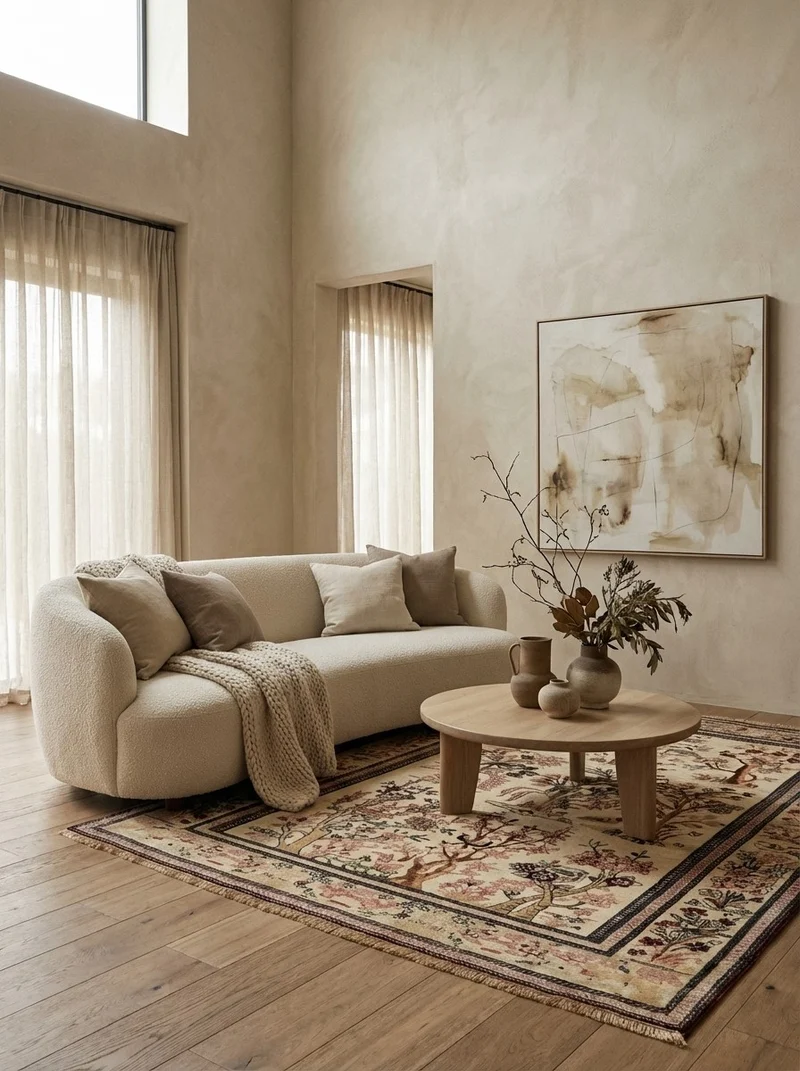 Teheran · Handgeknüpft – Beige, 200x140 cm